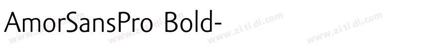 AmorSansPro Bold字体转换